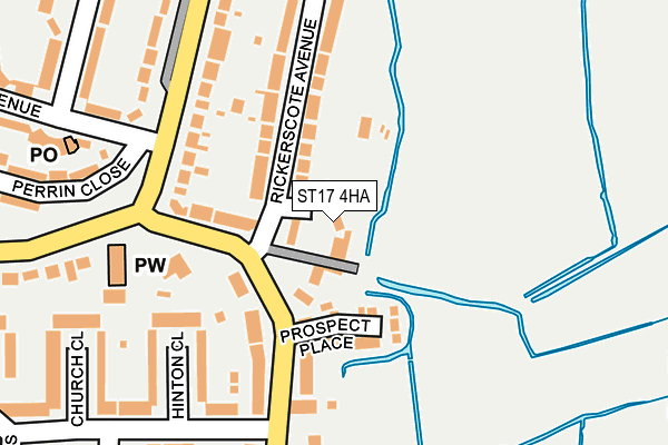 ST17 4HA map - OS OpenMap – Local (Ordnance Survey)