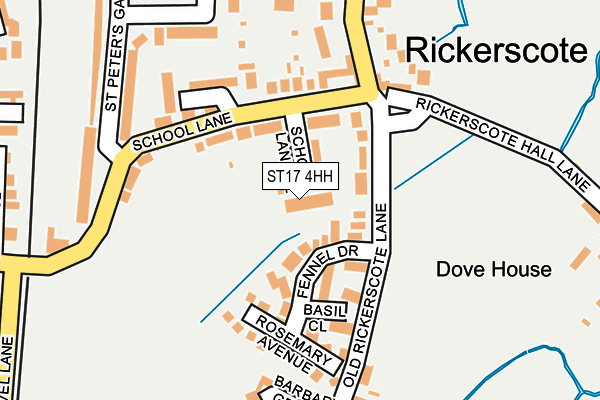 ST17 4HH map - OS OpenMap – Local (Ordnance Survey)