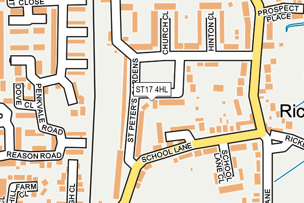 ST17 4HL map - OS OpenMap – Local (Ordnance Survey)