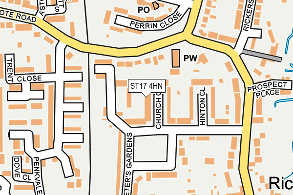 ST17 4HN map - OS OpenMap – Local (Ordnance Survey)
