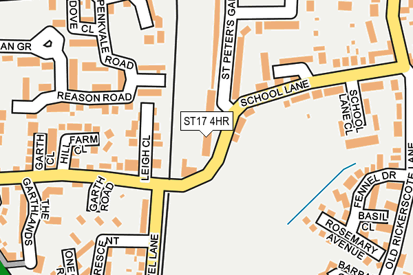 ST17 4HR map - OS OpenMap – Local (Ordnance Survey)