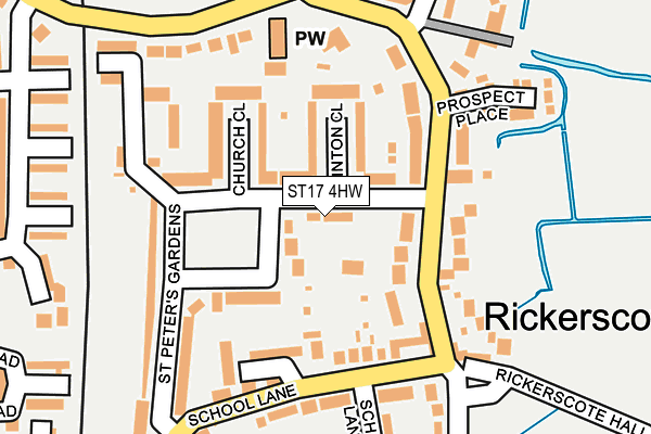 ST17 4HW map - OS OpenMap – Local (Ordnance Survey)