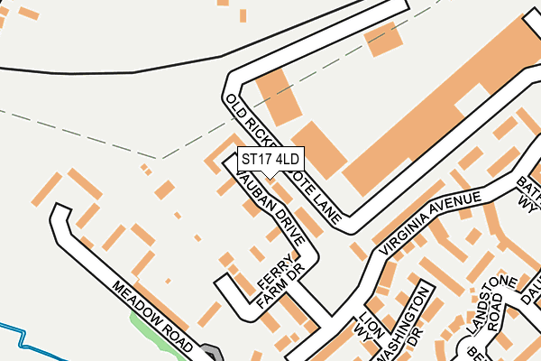 ST17 4LD map - OS OpenMap – Local (Ordnance Survey)