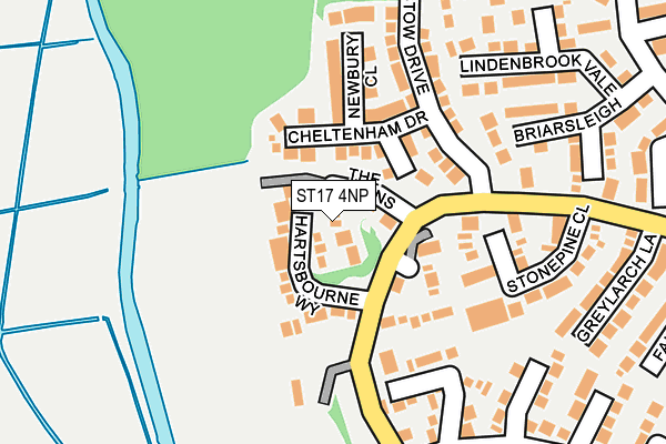 ST17 4NP map - OS OpenMap – Local (Ordnance Survey)