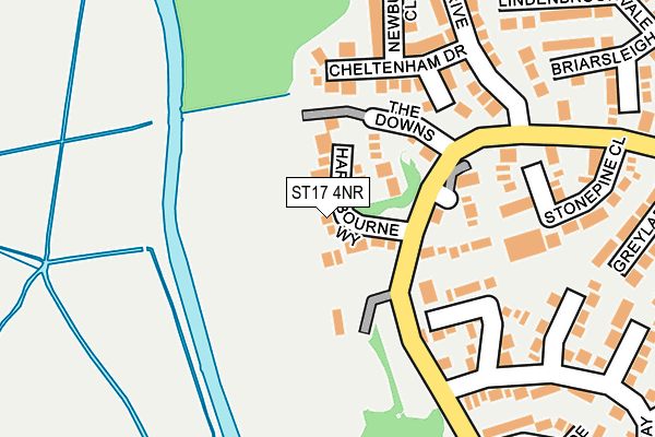 ST17 4NR map - OS OpenMap – Local (Ordnance Survey)