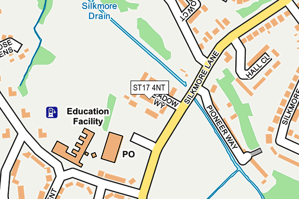 ST17 4NT map - OS OpenMap – Local (Ordnance Survey)