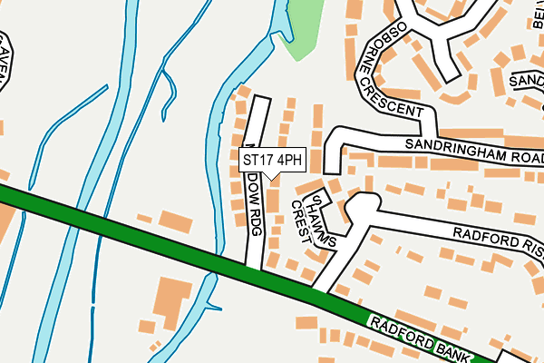 ST17 4PH map - OS OpenMap – Local (Ordnance Survey)