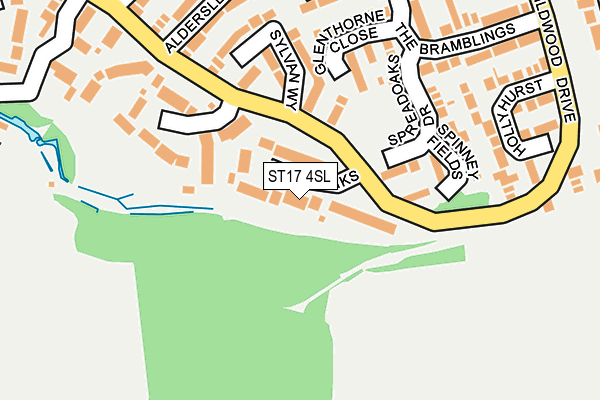 ST17 4SL map - OS OpenMap – Local (Ordnance Survey)