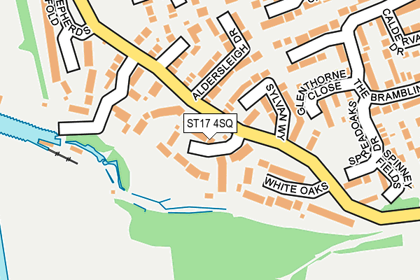 ST17 4SQ map - OS OpenMap – Local (Ordnance Survey)