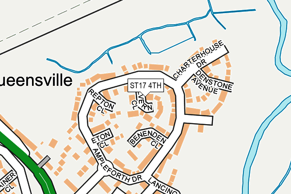 ST17 4TH map - OS OpenMap – Local (Ordnance Survey)