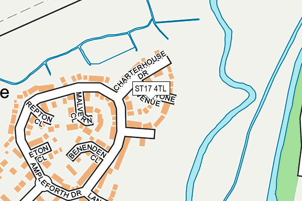ST17 4TL map - OS OpenMap – Local (Ordnance Survey)