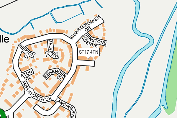 ST17 4TN map - OS OpenMap – Local (Ordnance Survey)