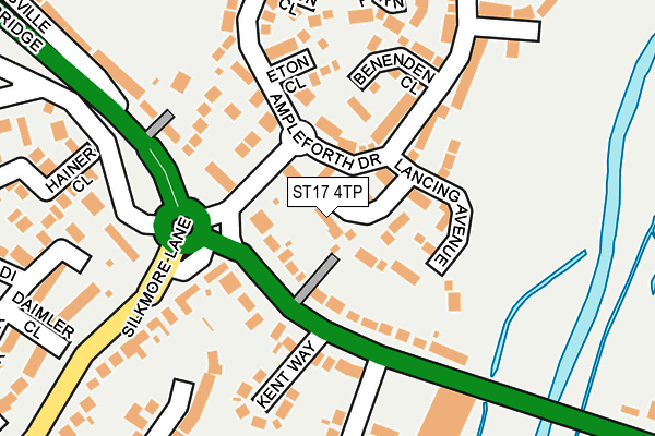 ST17 4TP map - OS OpenMap – Local (Ordnance Survey)