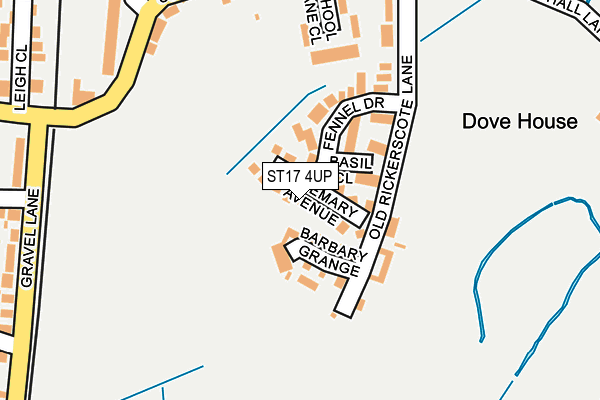 ST17 4UP map - OS OpenMap – Local (Ordnance Survey)