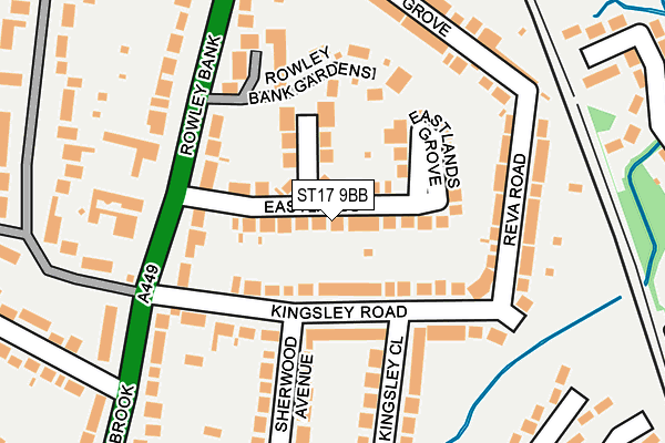 ST17 9BB map - OS OpenMap – Local (Ordnance Survey)