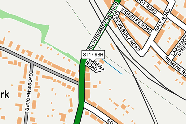 ST17 9BH map - OS OpenMap – Local (Ordnance Survey)