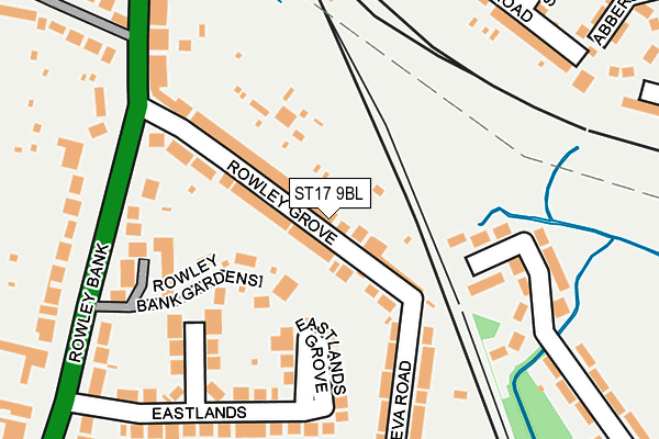 ST17 9BL map - OS OpenMap – Local (Ordnance Survey)