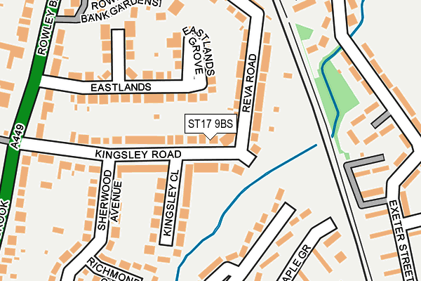 ST17 9BS map - OS OpenMap – Local (Ordnance Survey)