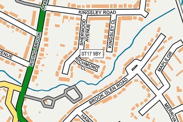 ST17 9BY map - OS OpenMap – Local (Ordnance Survey)