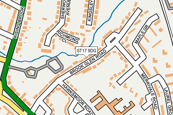 ST17 9DG map - OS OpenMap – Local (Ordnance Survey)