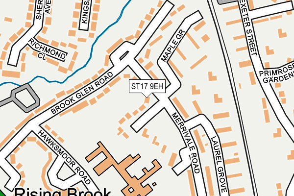 ST17 9EH map - OS OpenMap – Local (Ordnance Survey)