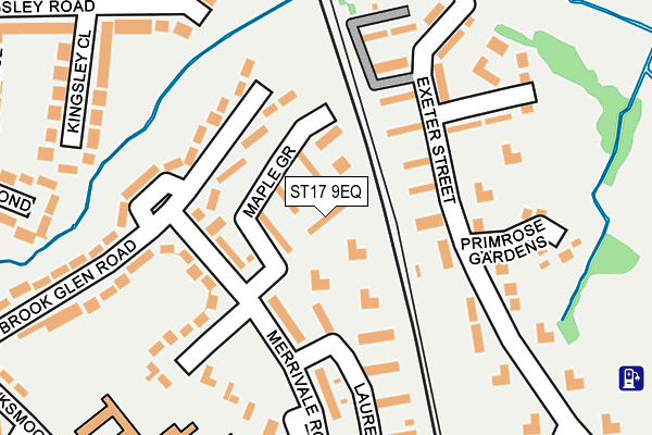 ST17 9EQ map - OS OpenMap – Local (Ordnance Survey)