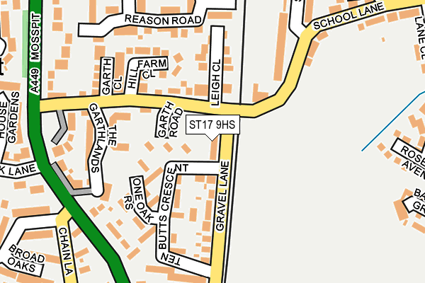 ST17 9HS map - OS OpenMap – Local (Ordnance Survey)