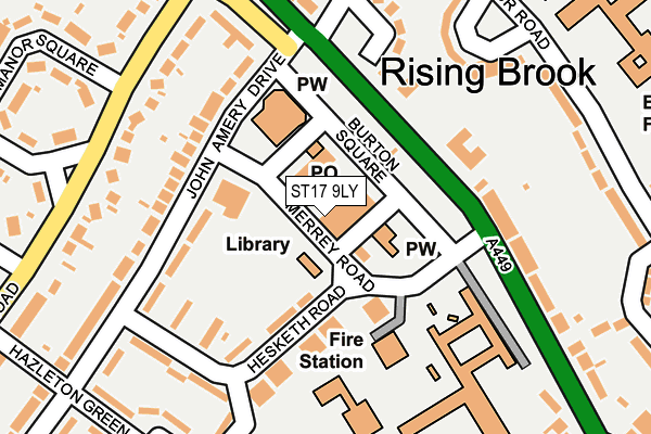 Map of RISING BROOK HEALTHCARE LIMITED at local scale
