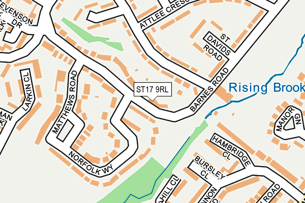ST17 9RL map - OS OpenMap – Local (Ordnance Survey)
