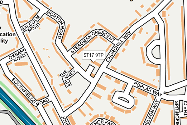 ST17 9TP map - OS OpenMap – Local (Ordnance Survey)