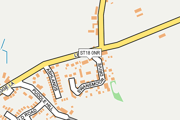ST18 0NR map - OS OpenMap – Local (Ordnance Survey)