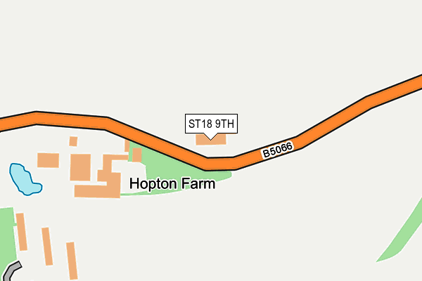 ST18 9TH map - OS OpenMap – Local (Ordnance Survey)