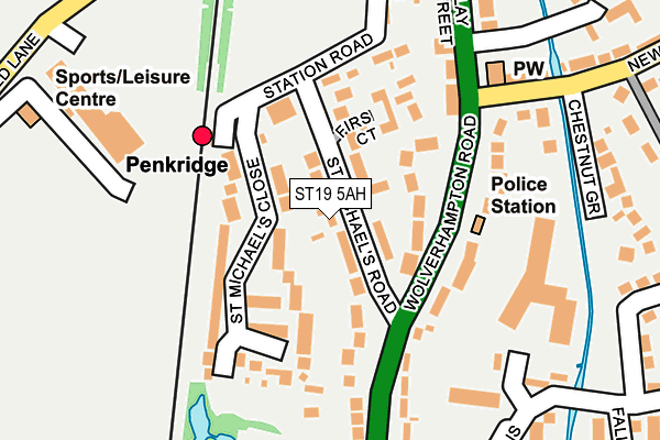 ST19 5AH map - OS OpenMap – Local (Ordnance Survey)