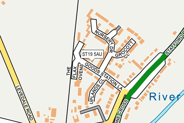 ST19 5AU map - OS OpenMap – Local (Ordnance Survey)