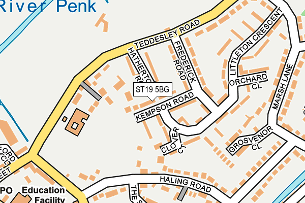 ST19 5BG map - OS OpenMap – Local (Ordnance Survey)