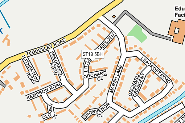 ST19 5BH map - OS OpenMap – Local (Ordnance Survey)