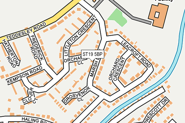 ST19 5BP map - OS OpenMap – Local (Ordnance Survey)