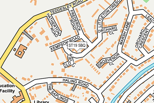 ST19 5BQ map - OS OpenMap – Local (Ordnance Survey)