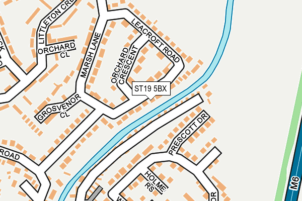 ST19 5BX map - OS OpenMap – Local (Ordnance Survey)