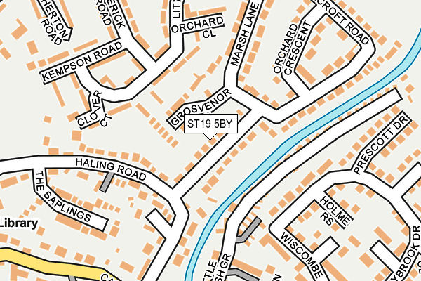 ST19 5BY map - OS OpenMap – Local (Ordnance Survey)