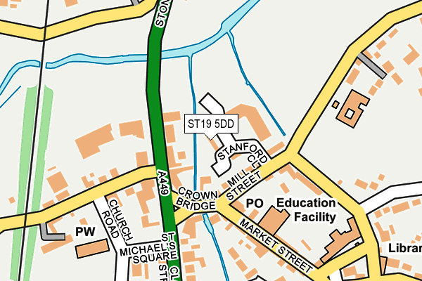 ST19 5DD map - OS OpenMap – Local (Ordnance Survey)