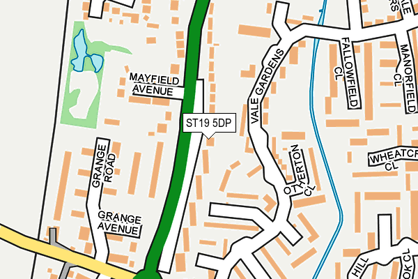 ST19 5DP map - OS OpenMap – Local (Ordnance Survey)
