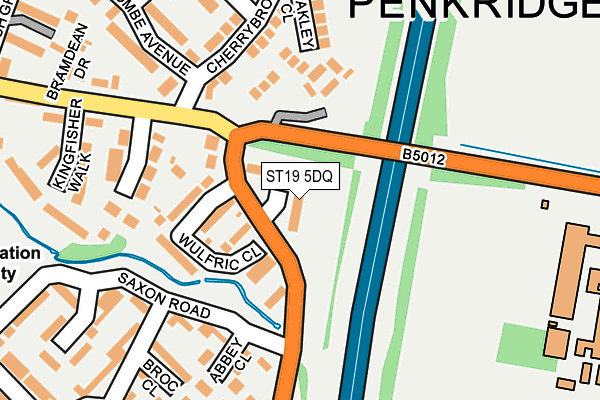 ST19 5DQ map - OS OpenMap – Local (Ordnance Survey)