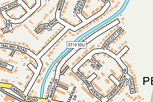 ST19 5DU map - OS OpenMap – Local (Ordnance Survey)