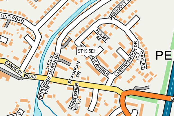 ST19 5EH map - OS OpenMap – Local (Ordnance Survey)