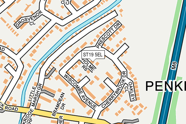 ST19 5EL map - OS OpenMap – Local (Ordnance Survey)