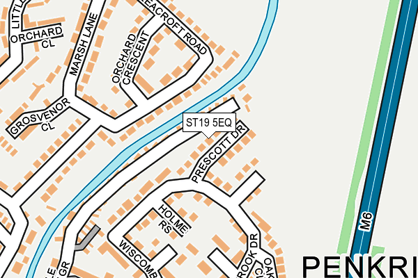 ST19 5EQ map - OS OpenMap – Local (Ordnance Survey)