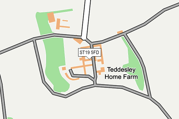 ST19 5FD map - OS OpenMap – Local (Ordnance Survey)