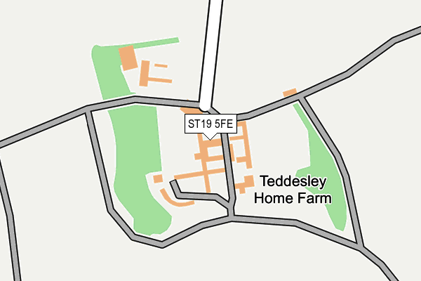 ST19 5FE map - OS OpenMap – Local (Ordnance Survey)