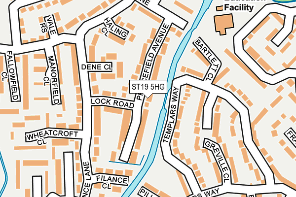 ST19 5HG map - OS OpenMap – Local (Ordnance Survey)
